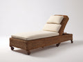 Sonnenliege Polyrattan 200x80x75 cm Braun Beige Gepolstert Verstellbar Garten Terrasse Modernes Design