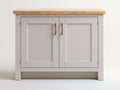 Sideboards 160x45x85 cm Holz Hellgrau Naturholz Türen Modernes Design